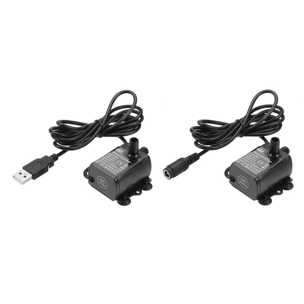DC 5V 12V 6W Водяной насос USB разъем ультра тихий мини Бесщеточный водяной