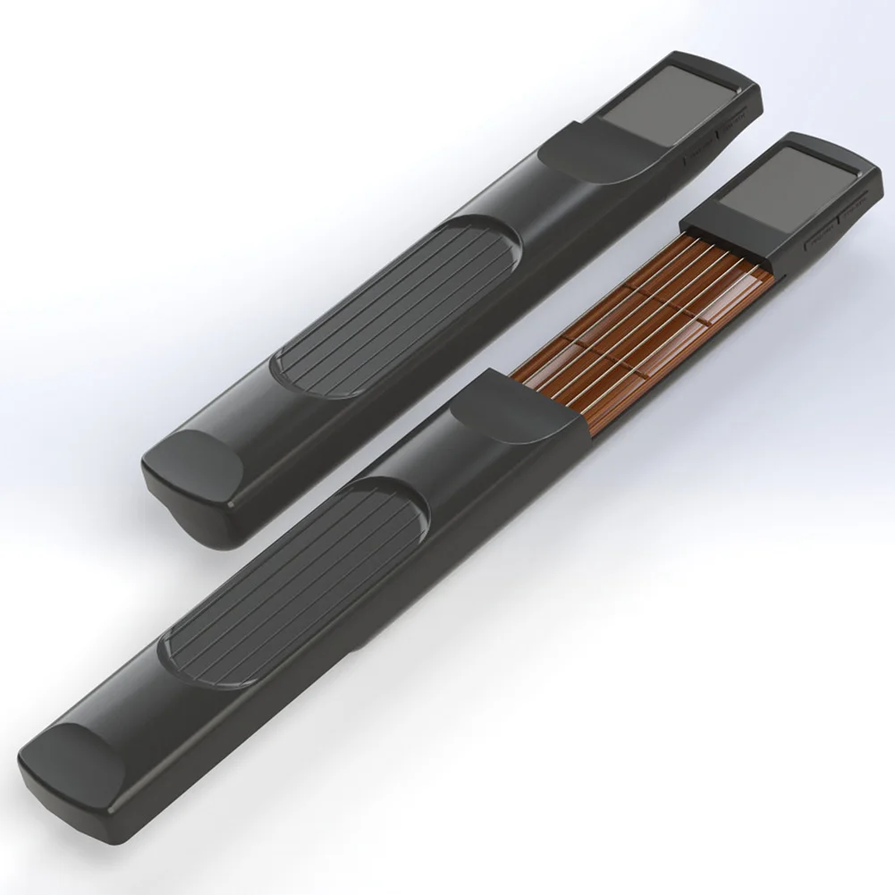 Цифровой удобный гитарный Chord тренажер Mini 6 Fret портативный инструмент для практики вращающийся экран для начинающих SMN88 - Цвет: 1