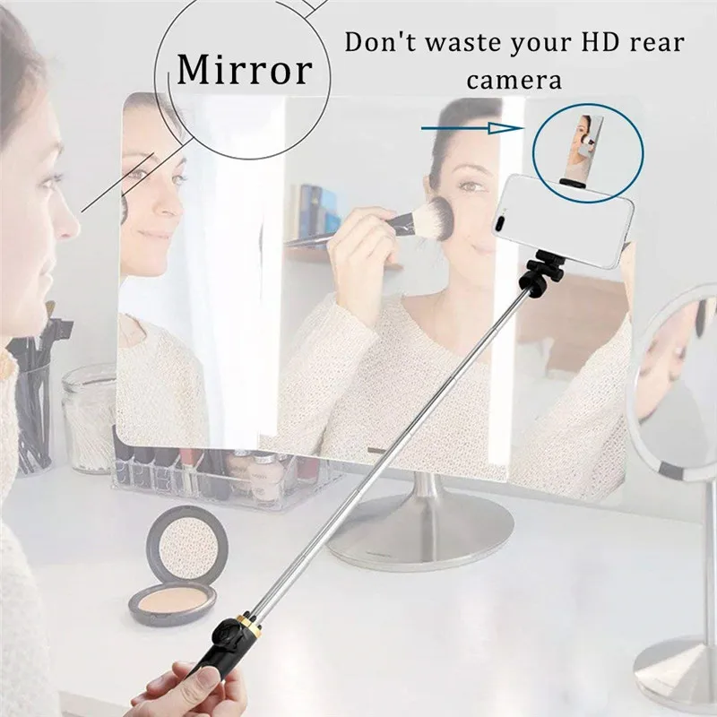 Раздвижной Штатив для селфи с зеркалом и Bluetooth складной штатив из алюминиевого