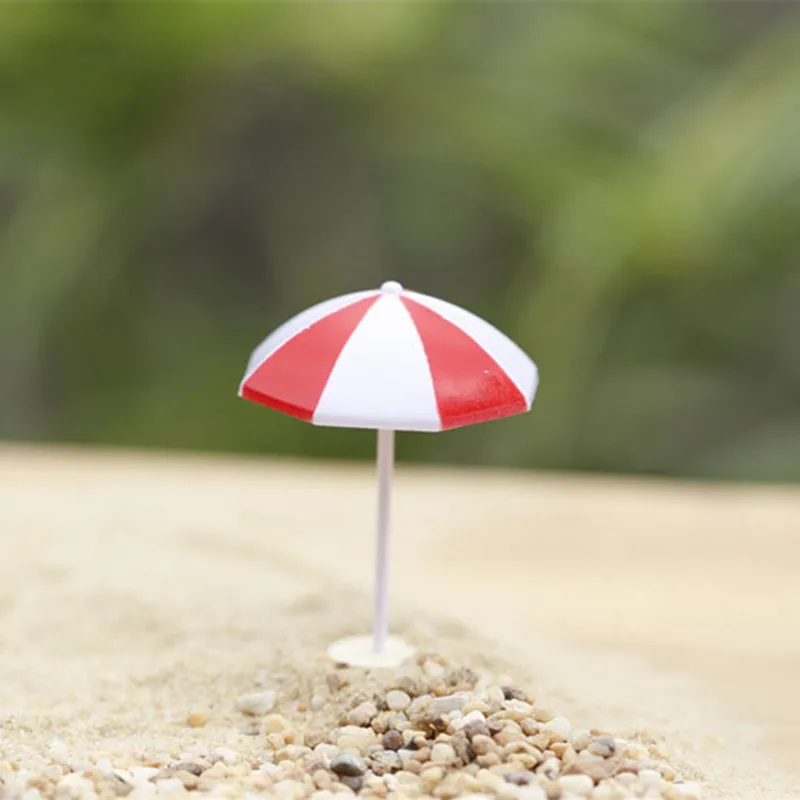 Искусственный зонтик от солнца миниатюрный Сказочный садовый зонт для украшения