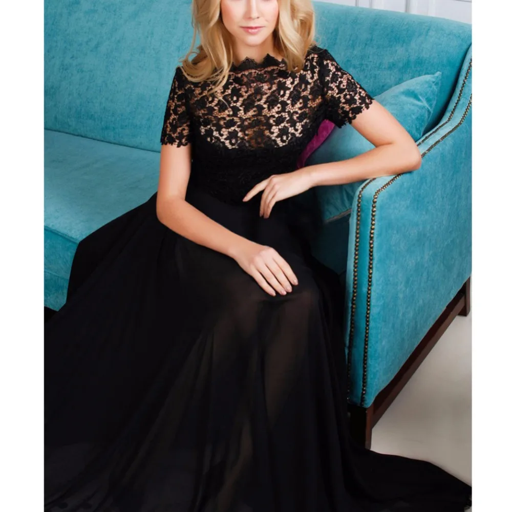 Модное летнее платье женское Макси Шифоновое кружевное длинное повседневные