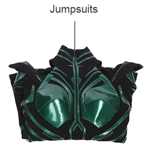jumpsuits MMGG Хэллоуин Тор Ragnarok Косплей Hela косплей костюм аксессуары на заказ платье Высокое качество - Цвет: jumpsuits