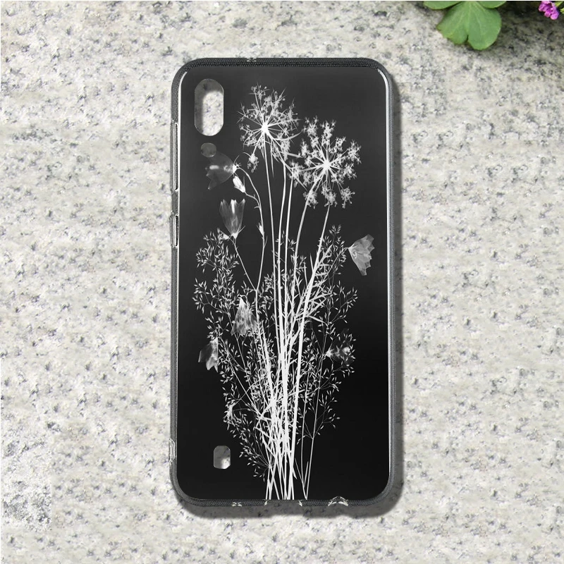 Прозрачный Прочный чехол с изображением цветов TPU мобильный для телефона samsung Galaxy