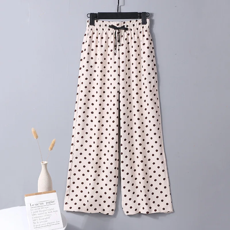 Женские брюки 2019 летние тонкие с эластичной резинкой на талии женские модные
