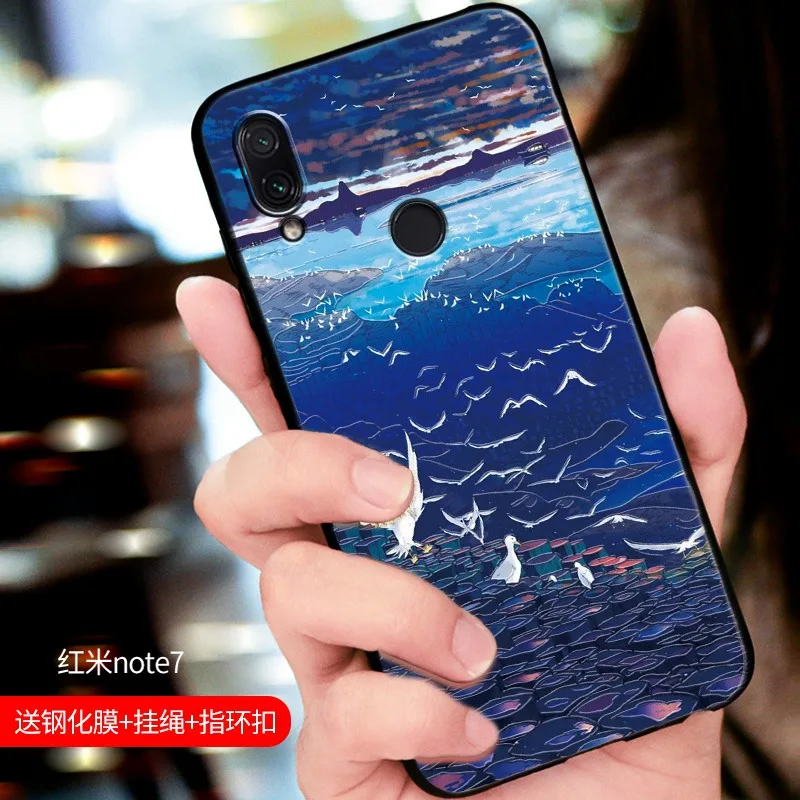 Китайский Sayings Yu Yue Longmen Carps Jumping Dragon Gate Arts чехол для телефона Xiaomi Redmi note 7 note7 note7pro