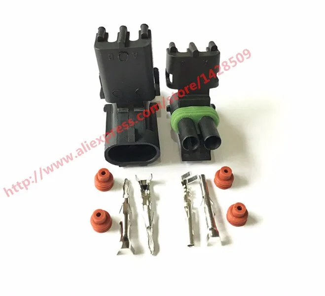 5 комплектов 2 Pin 12010973 12015792 Женский Мужской Погодный пакет Электрический провод