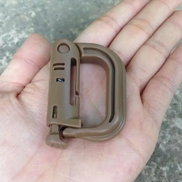 Карабин армейский D-ring клип Molle лямки Пластиковый Рюкзак Пряжка защелкивающийся замок Grimlock лагерь Поход горный подъем открытый - Цвет: A