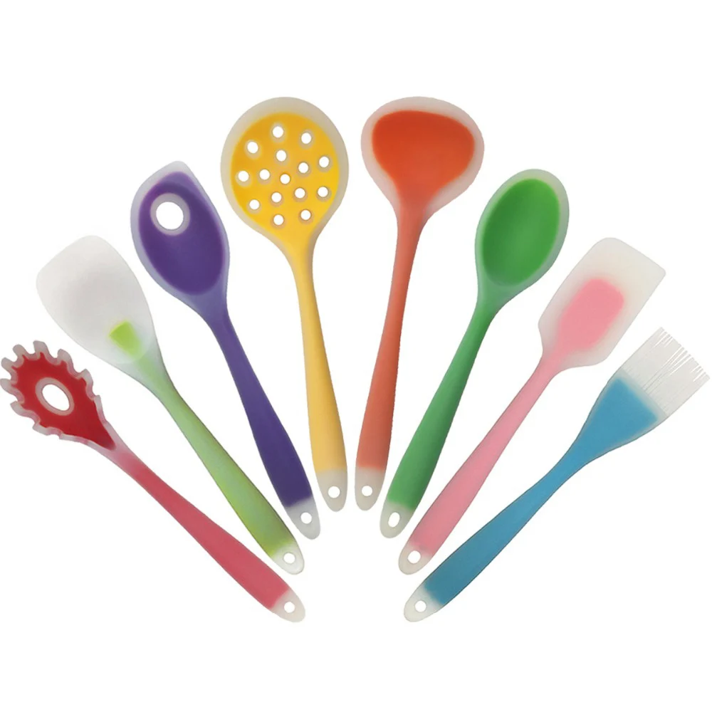 1 шт. силиконовая кухонная утварь ложка лопатка ковш для супа термостойкие