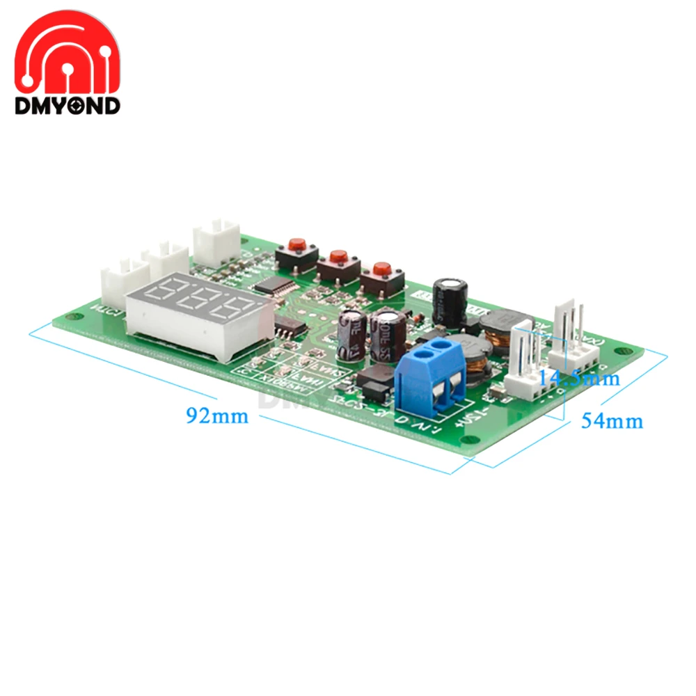 Двухканальный цифровой дисплей 12 В трехпроводной Интеллектуальный вентилятор с