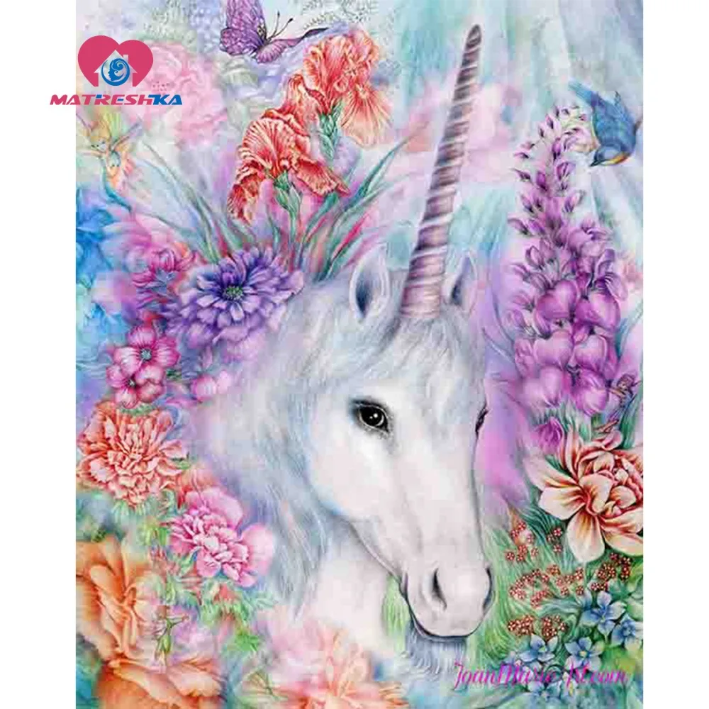 Алмазная живопись с единорогом полноразмерные мозаичные картины рисунки стразы