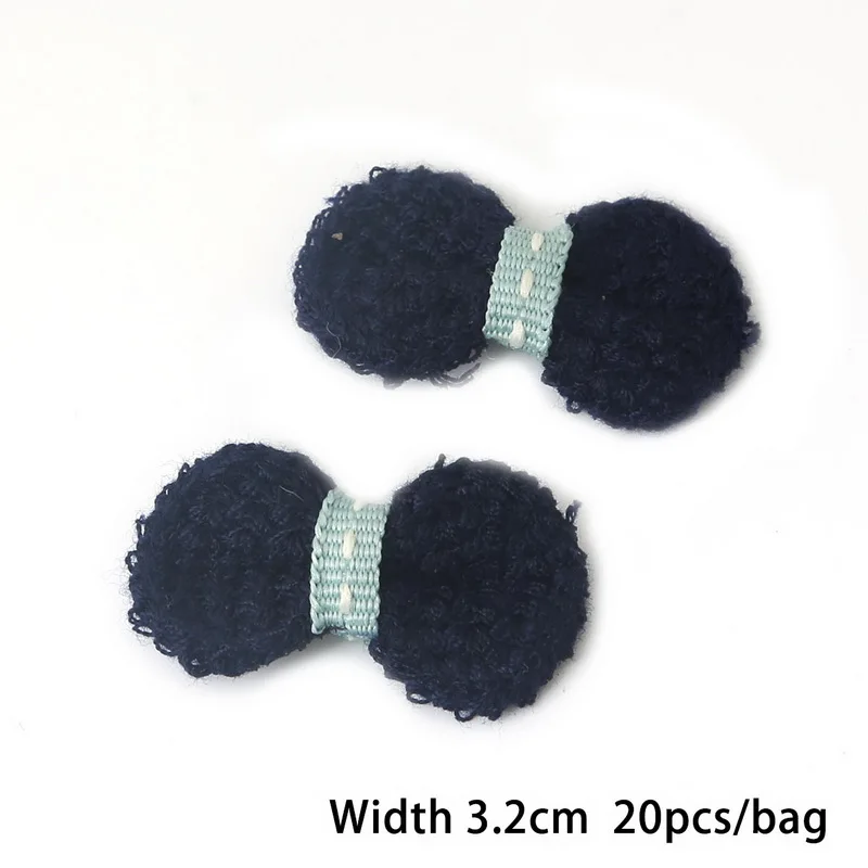 Nude 20 шт./упак. ручной работы шерстяной галстук-бабочка вязаные детские галстуки для Аппликации Швейные аксессуары для одежды DIY Украшение для волос ремесленничество - Цвет: Nude