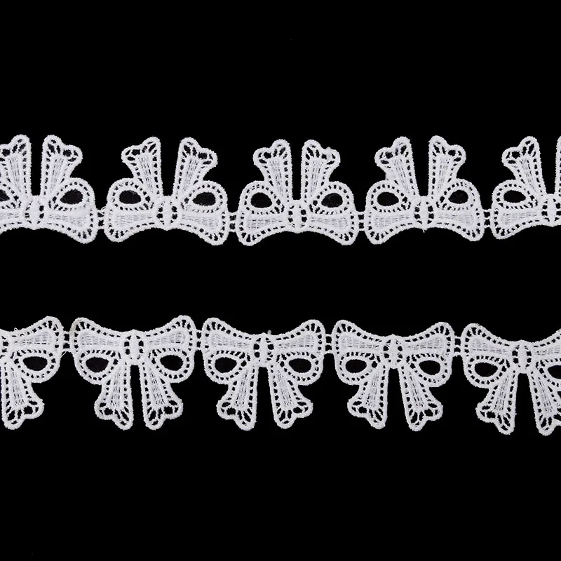 2 ярда белый цвет Бабочка кружево отделка украшения шитье кружевная для свадьбы