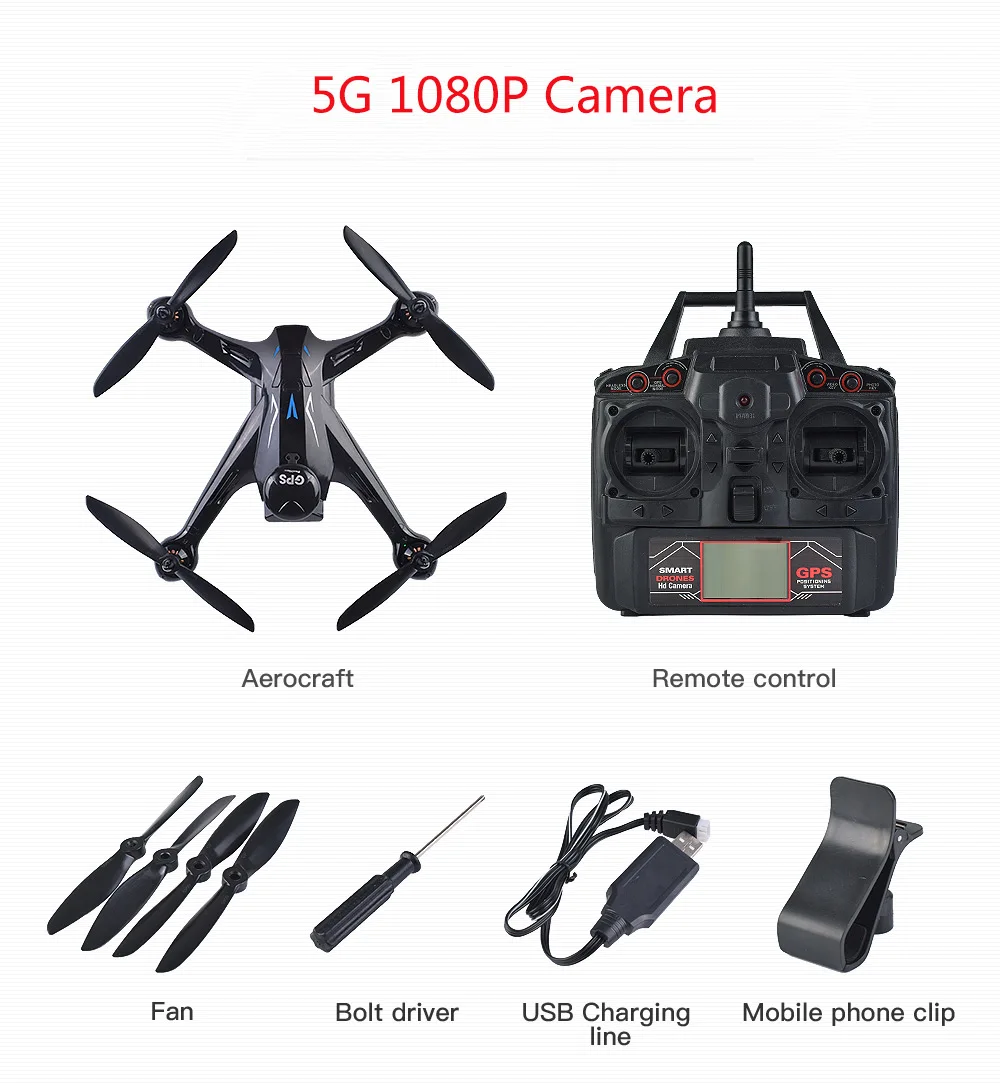 5G 1080P Camera 5G Трансмиссия Радиоуправляемый Дрон 4K камера оптический поток 720 P/1080 P HD Двойная камера воздушная видео Радиоуправляемый квадрокоптер самолет игрушки для детей - Цвет: 5G 1080P Camera