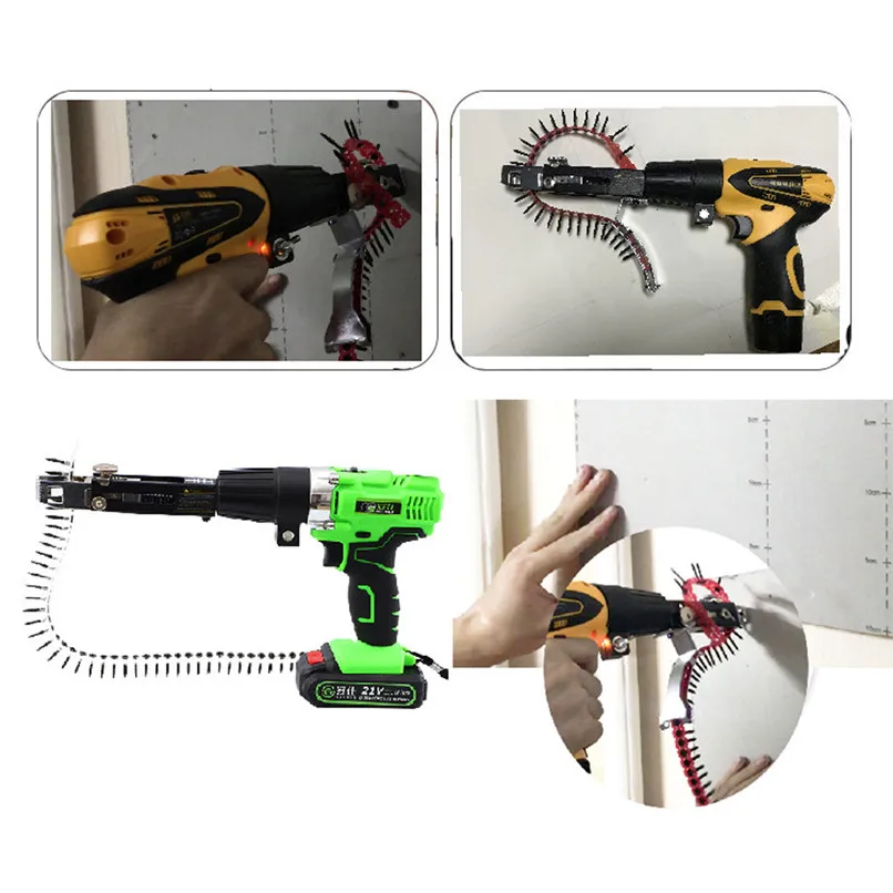 Автоматическая цепь для подачи ногтей электрическая сверлильная адаптер