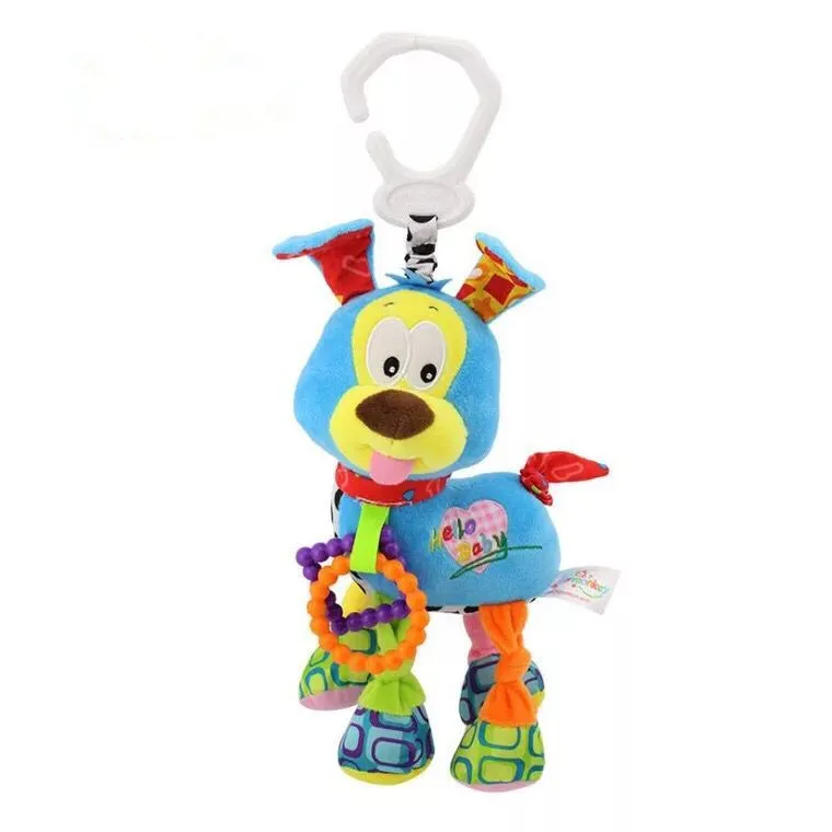 Новинка 35 см плюшевая мультяшная кукла собака колокольчик детская игрушка