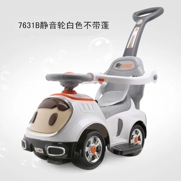 A+ B 3 в 1 многофункциональные ходунки могут кататься на игрушечном автомобиле детская тележка с музыкальным Stroller1-5Y - Цвет: white