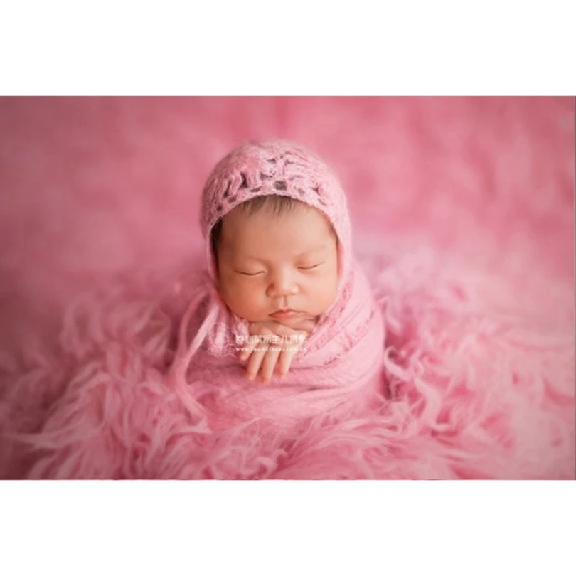 New arrival Newborn cheesecloth wrap photography props Baby stretch knit Nweborn swaddle blanket photo | Мать и ребенок