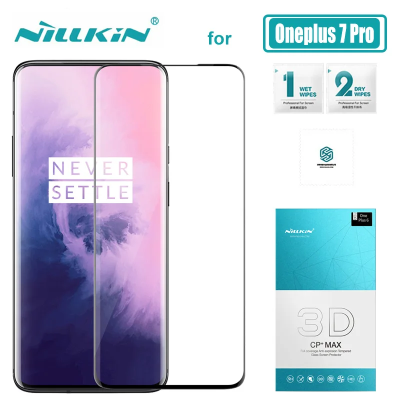 Защитное стекло Nillkin CP + Max закаленное 3d с полным покрытием для Oneplus 7T 7 Pro Nilkin