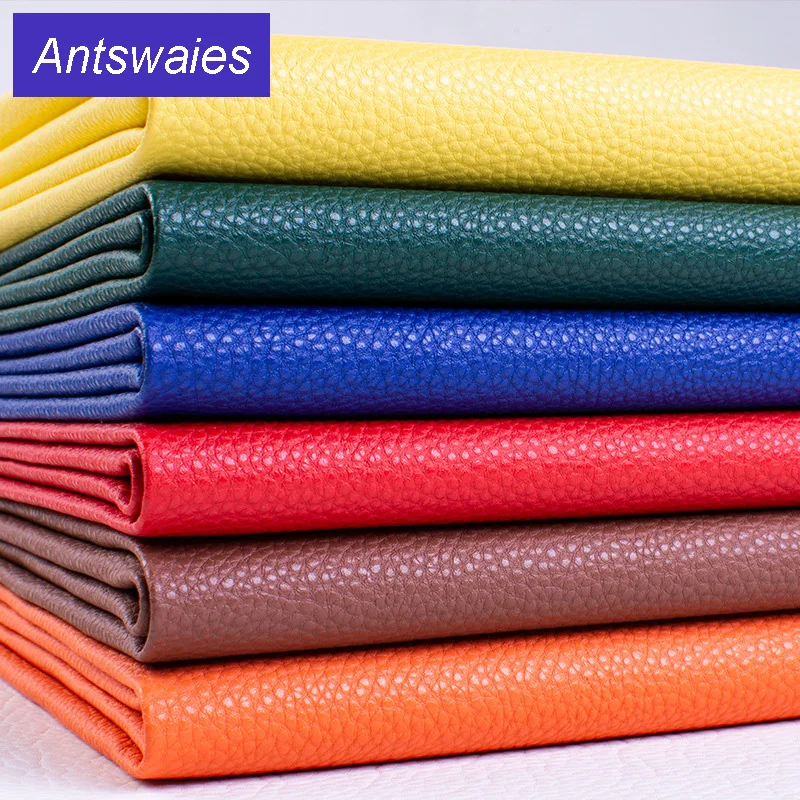 

50cm*138cm Pu 1MM thickened lychee road Faux Leather Fabric Synthetic Leather For DIY Handmade Sew Clothes Accessories Supplies