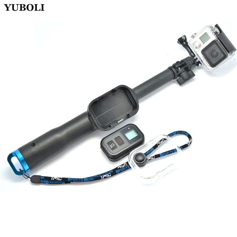 Аксессуары для Gopro водонепроницаемые дистанционный пульт для Gopro Pole Go Pro выдвижной ручной монопод штатив для камеры Gopro Hero 5 4 3 5s 4S - Цвет: Красный