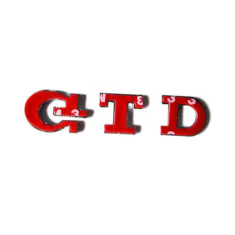 1 шт./лот быстрая Бесплатная доставка ABS маленькая GTD Автомобильная эмблема значок