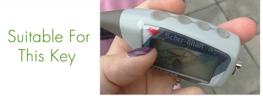 Новинка! Автосигнализация с силиконовый чехол двухстороннее радио для Scher-Khan Magicar