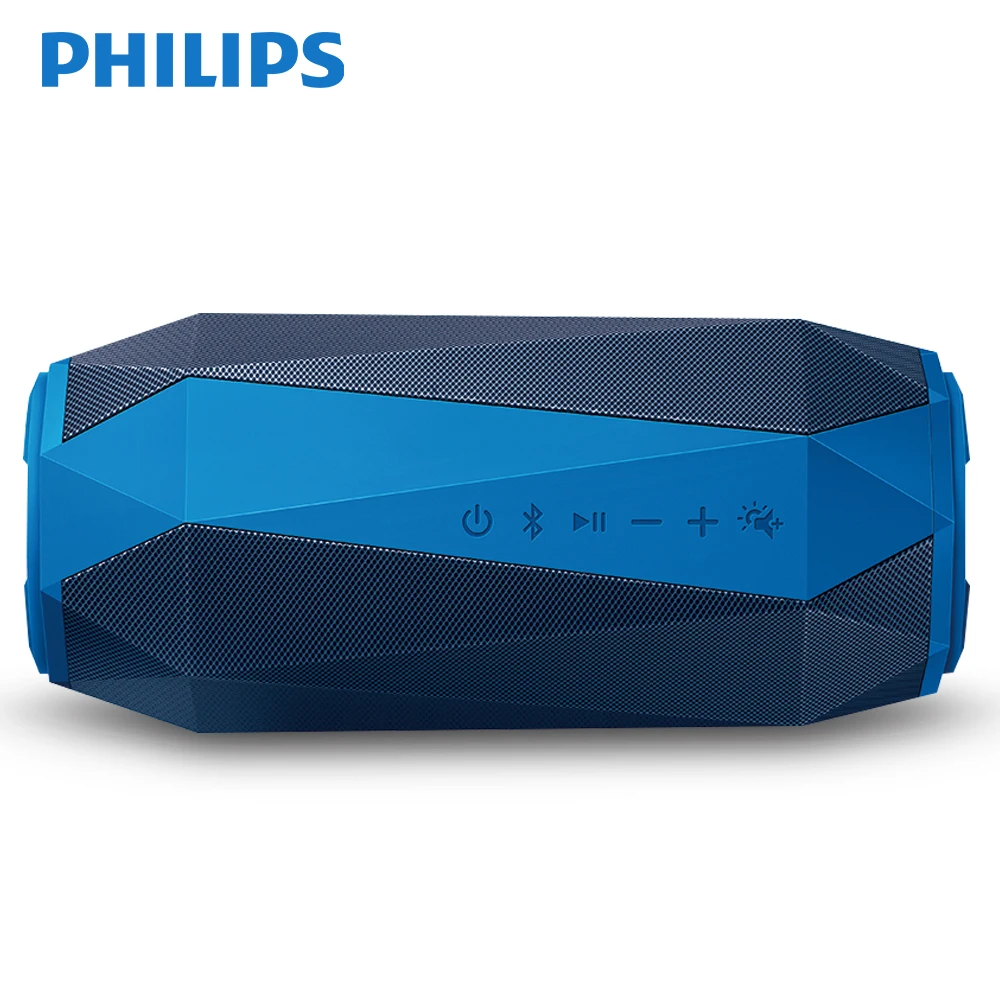 Philips Оригинальный мини Беспроводной динамик Bluetooth IPX7 Водонепроницаемый открытый