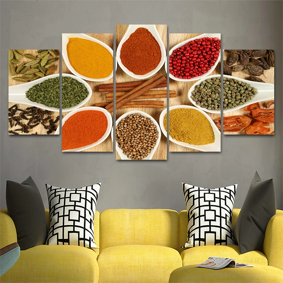 

Op de muur HD print olieverf modulaire foto Scenery poster kind room decor woondecoratie 5 stks canvas art z099