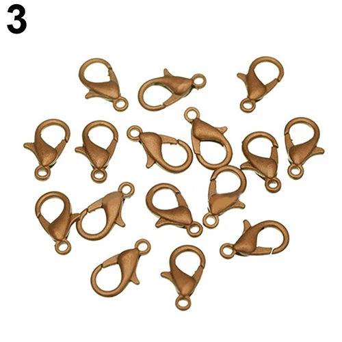 100 шт 10 мм 12 застежки карабины для изготовления ювелирных изделий ожерелье