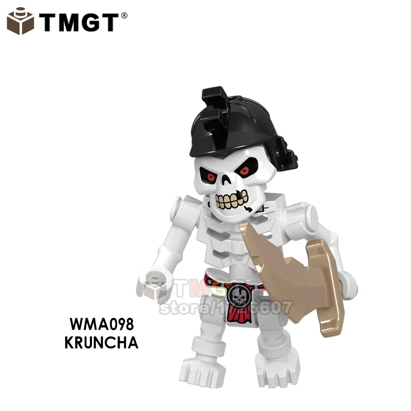 A098 20 шт. Akita строительные блоки Char Archer Warrior GARMADON Swordsman Zane сборные Кирпичи игрушки для детей Подарки GA123-130 - Цвет: A098