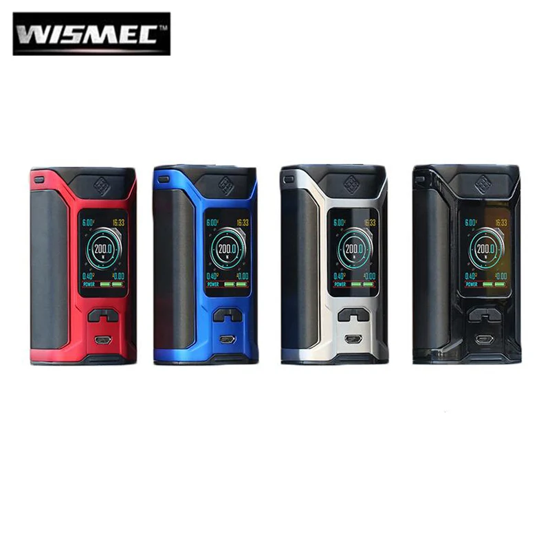 Оригинальный Wismec Sinuous Ravage230 200 WBox Mod vape поддержка Gnome Evo бак распылителя |