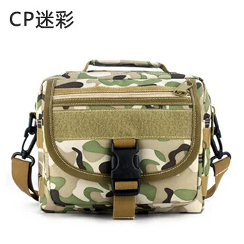 MOLLE горизонтальная армейская Повседневная маленькая ручная сумка и сумка-мессенджер камуфляж A3133 - Цвет: CP camouflage