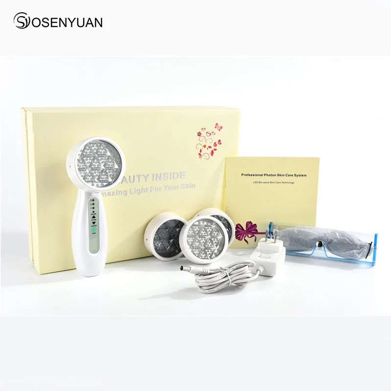 Nano Bio wave Led Light Therapy PDT Photon красный зеленый синий желтый свет омоложение кожи