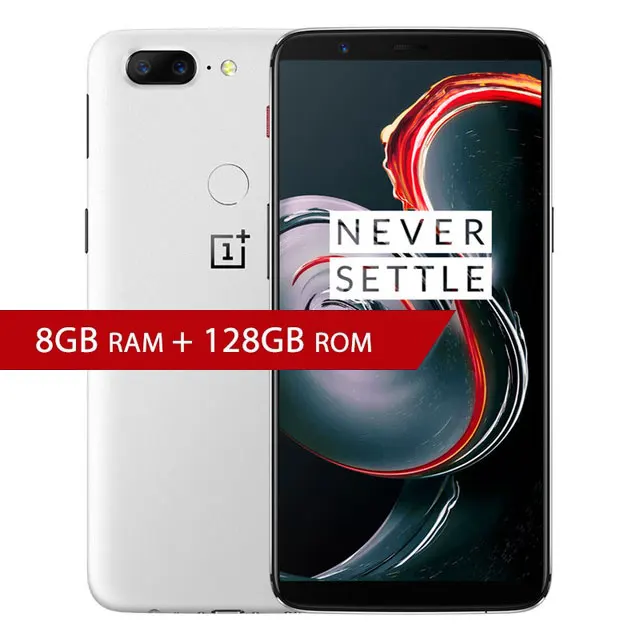 Oneplus 5T мобильный телефон 8G 128 Гб 6,0" 18:9 полный Экран Snapdragon 835 8 Гб Оперативная память двойные задние Камера 20+ 16 Мп чехол для телефона - Цвет: 8GB 128GB White