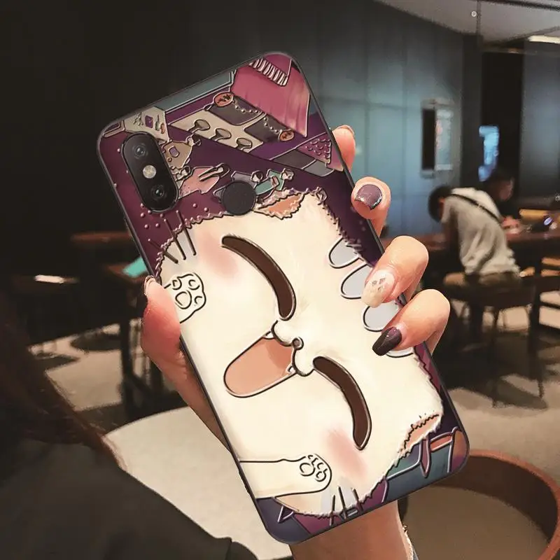 xlmao 3D рельеф кошек чехол для Xiaomi Mi 8 Lite 9 A1 A2 A3 CC9 CC9e мягкий чехол из ТПУ для Xiaomi Redmi примечание 6 S2 7 5 Plus 3 3S 4 Pro 4X 5A крышка - Цвет: xlmao