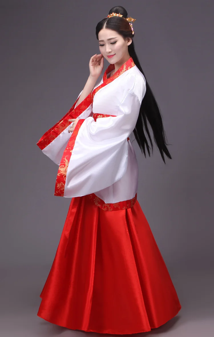В Новинка Стильный костюм из стильный Hanfu Для женщин Улучшенная поезд это