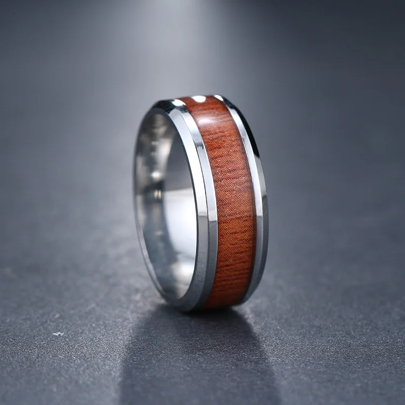 Woiwoi Stainless Steel Rings Nordic Vikings Runes Amulet Yggdrasil steel jewelry wood circle Ring | Украшения и аксессуары