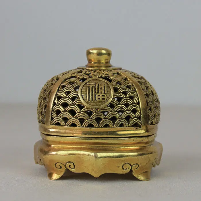 

Chinese brass carved Buddhism Incense Burners