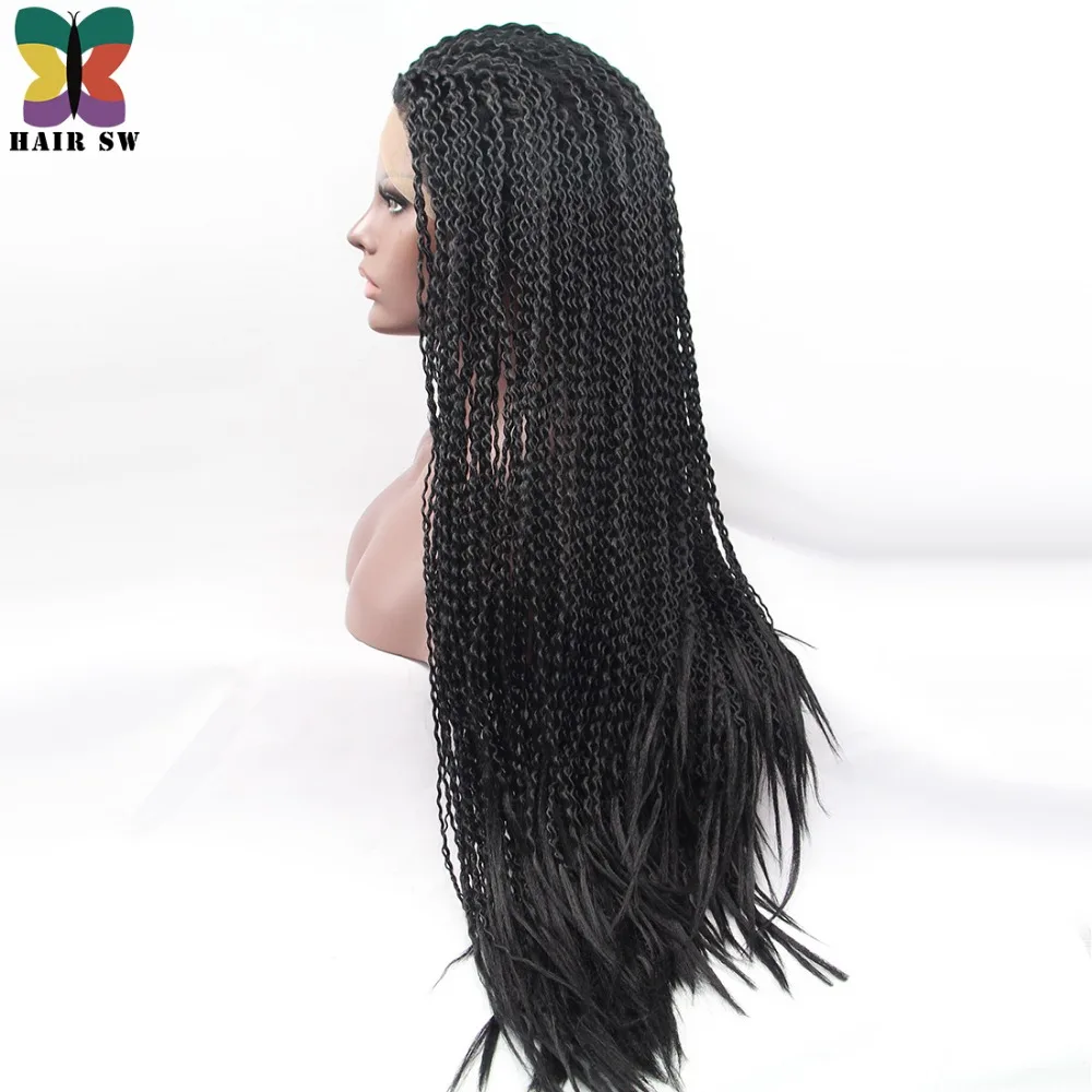 HAIR SW Длинные вьющийся кудрявые волосы твист крючком Синтетические на кружеве