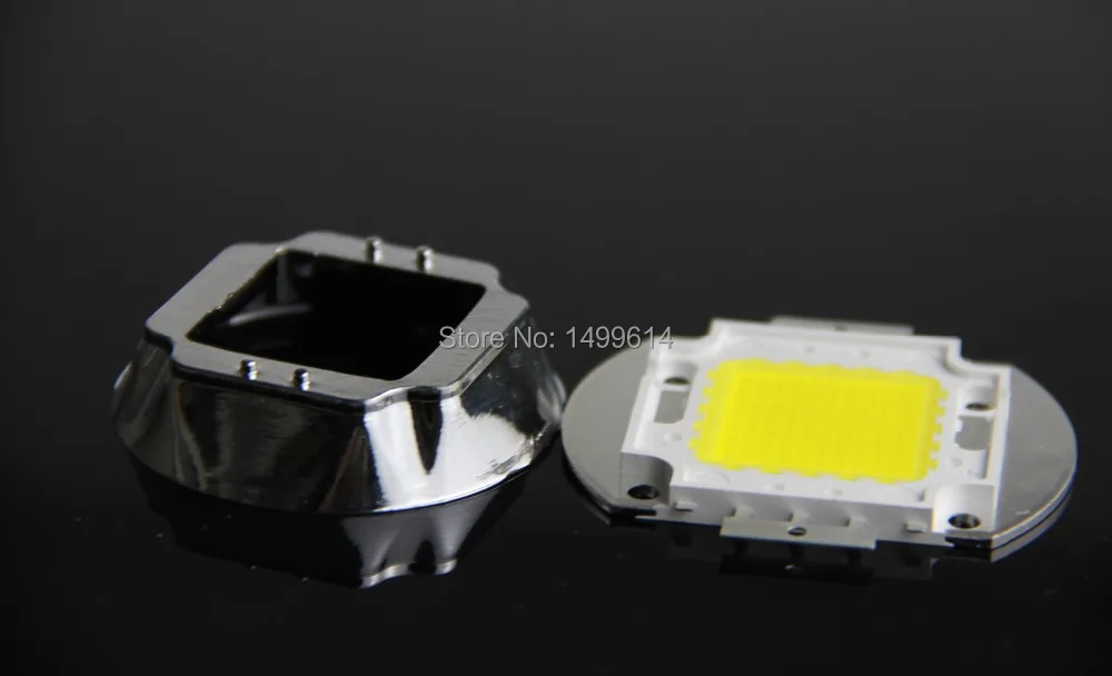 5 шт. LED объектив 44 мм выпуклая оптический Стекло + 50 База плюс Отражатели