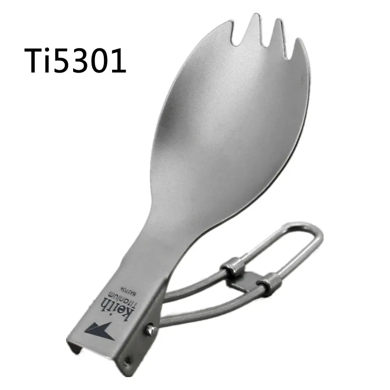 Кит Титановая Ложка походная ложка Складная титановая spork Ti5301/Ti5308