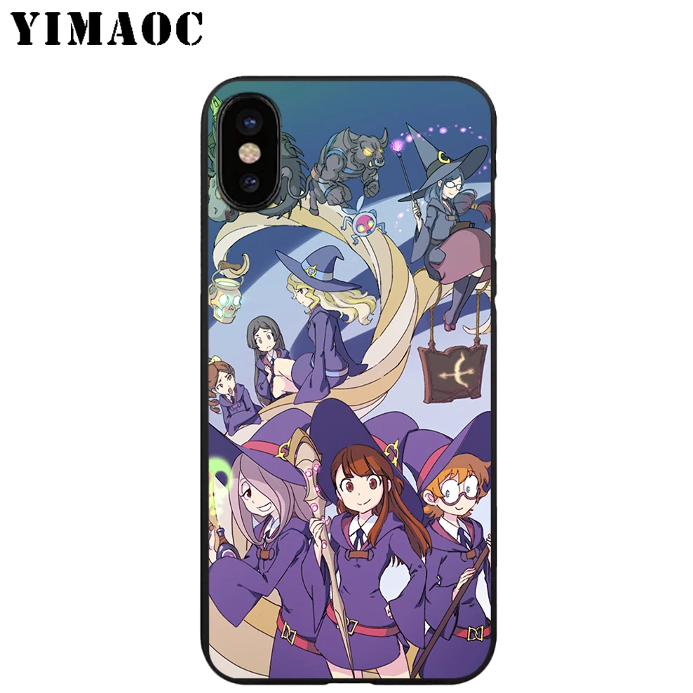 YIMAOC Little Witch аниме Мягкий ТПУ Черный силиконовый чехол для iPhone X или 10 8 7 6 6S Plus 5 5S SE Xr