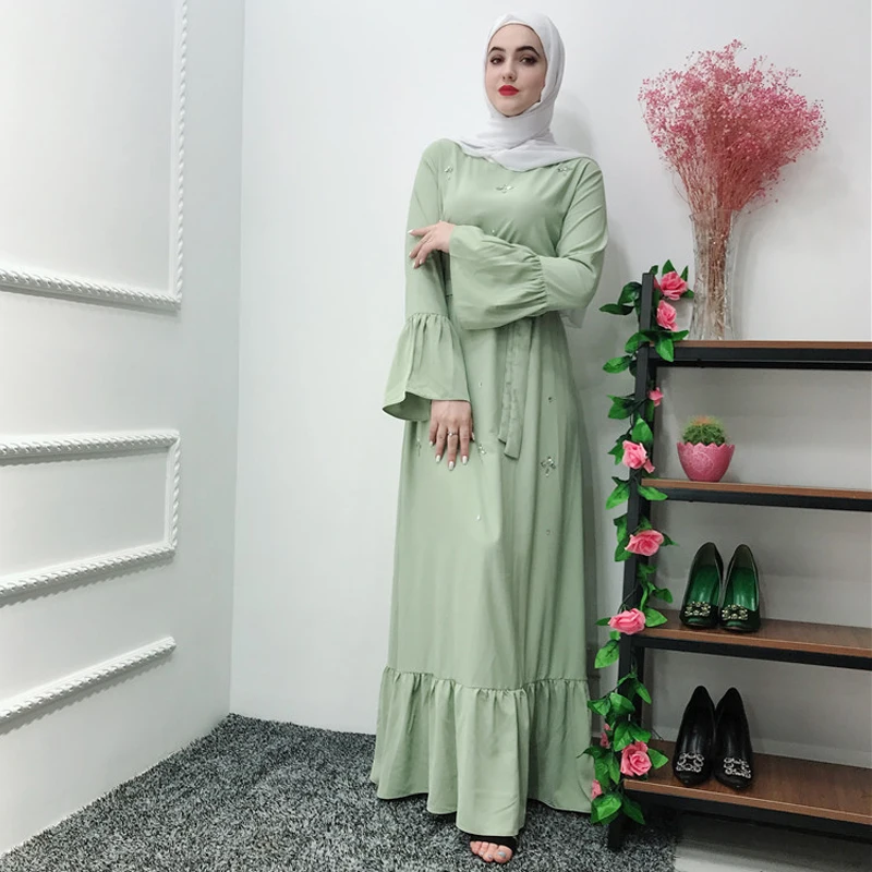 Abaya кафтан турецкий халат Дубай мусульманский хиджаб платье марокканский