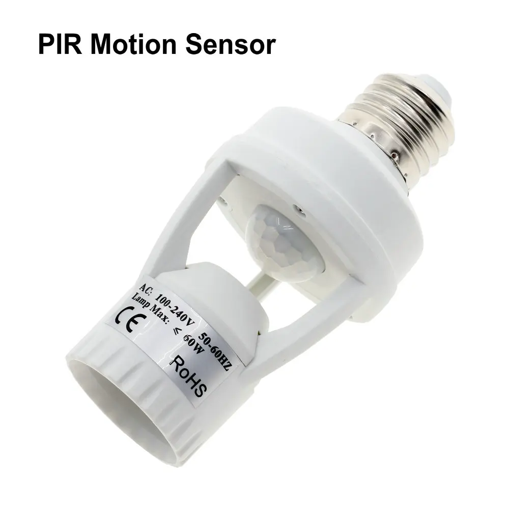 Патрон для лампы E27 инфракрасный датчик движения микроволновки/пик держатель