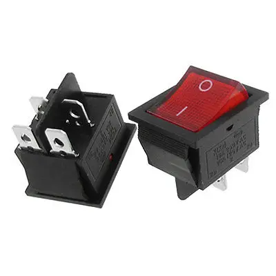AC250V 16A AC125V 20A 4 Pin DPST ON/OFF кнопки в перекидной клавишный выключатель 5