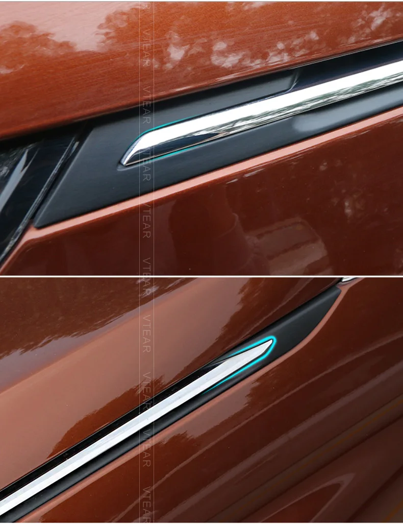 Vtear для peugeot 3008 5008 передняя крышка капота двигателя отделка внешней отделки аксессуары ABS хром автомобильный Стайлинг