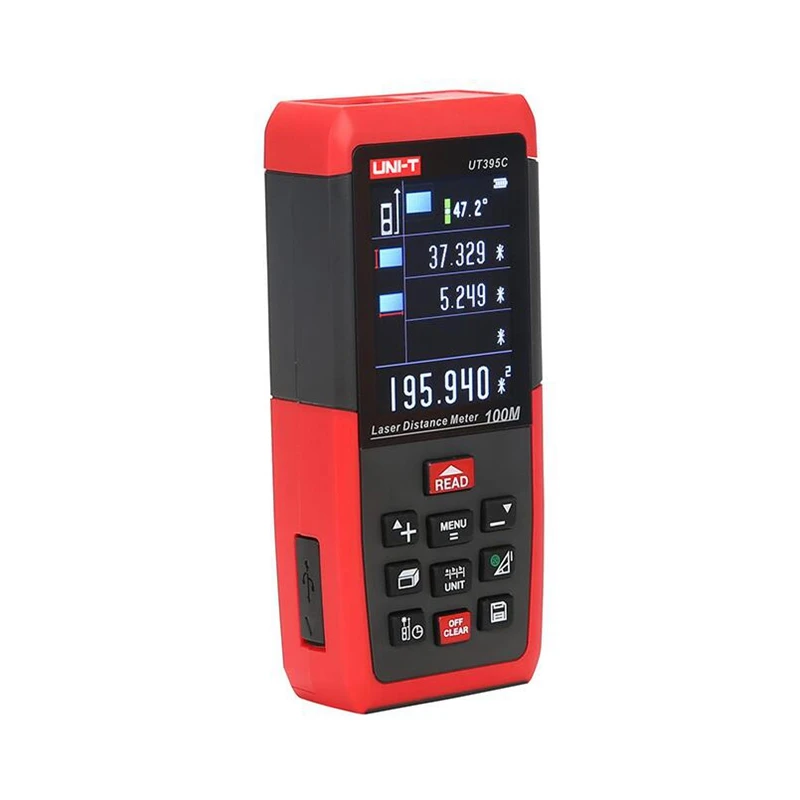 Лазерный дальномер UNI T UT395C 100 м прибор для лофтинга определения площади угла