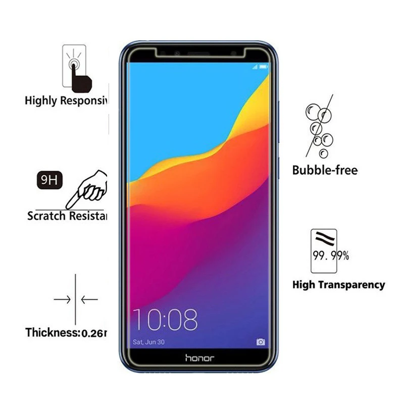 Закаленное стекло для Huawei Honor 7a Pro 6a 5a 4a Защитное экрана 7apro 7 6 5 4 A A7 A6 A5 A4 Honor6a
