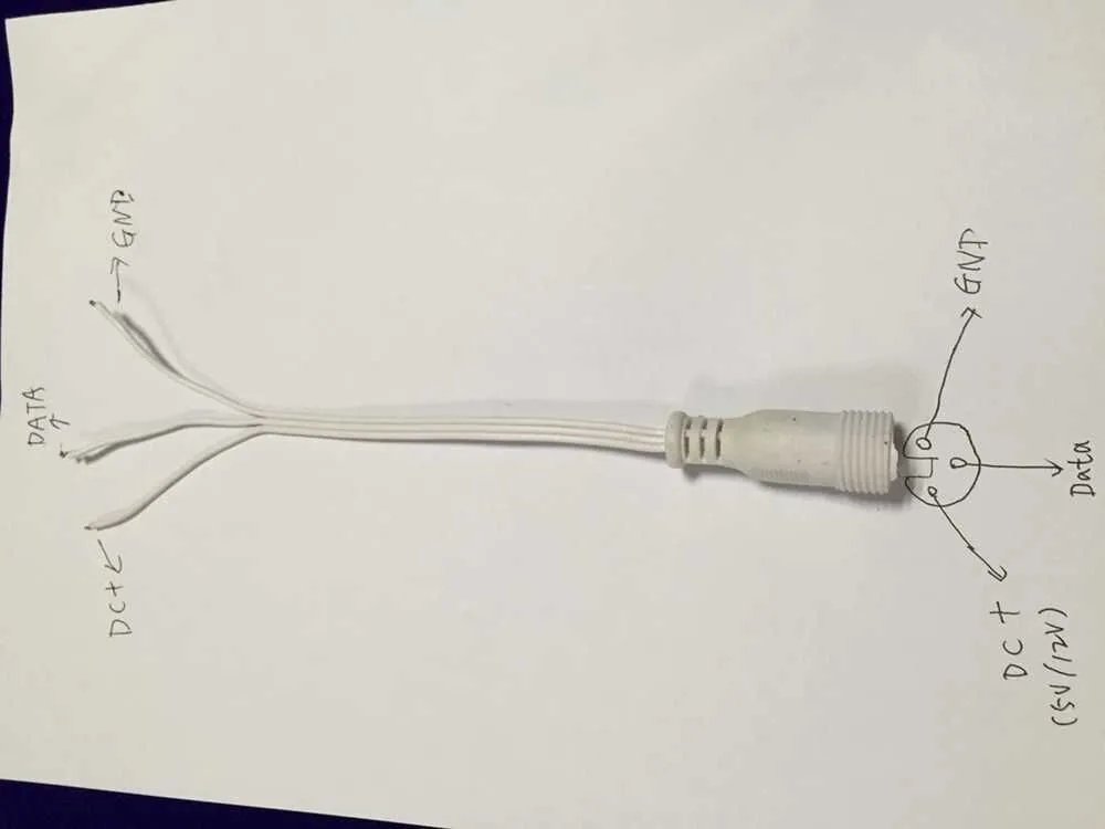Индивидуально СВЕТОДИОДНЫЙ полноцветный шнур сосульки; DC12V WS2811 Светодиодный контроль; полностью белый провод; IP68; 60 узлов/комплект