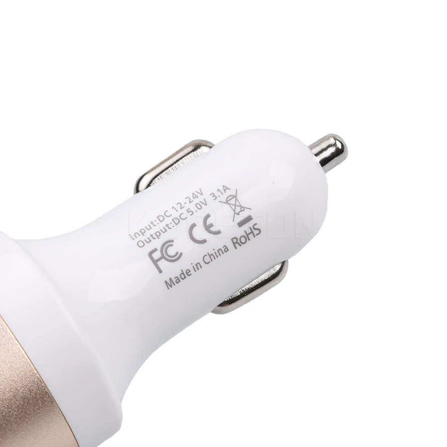 Kebidu 12 V 24 3.1A двойной USB односторонний автомобильный прикуриватель адаптер